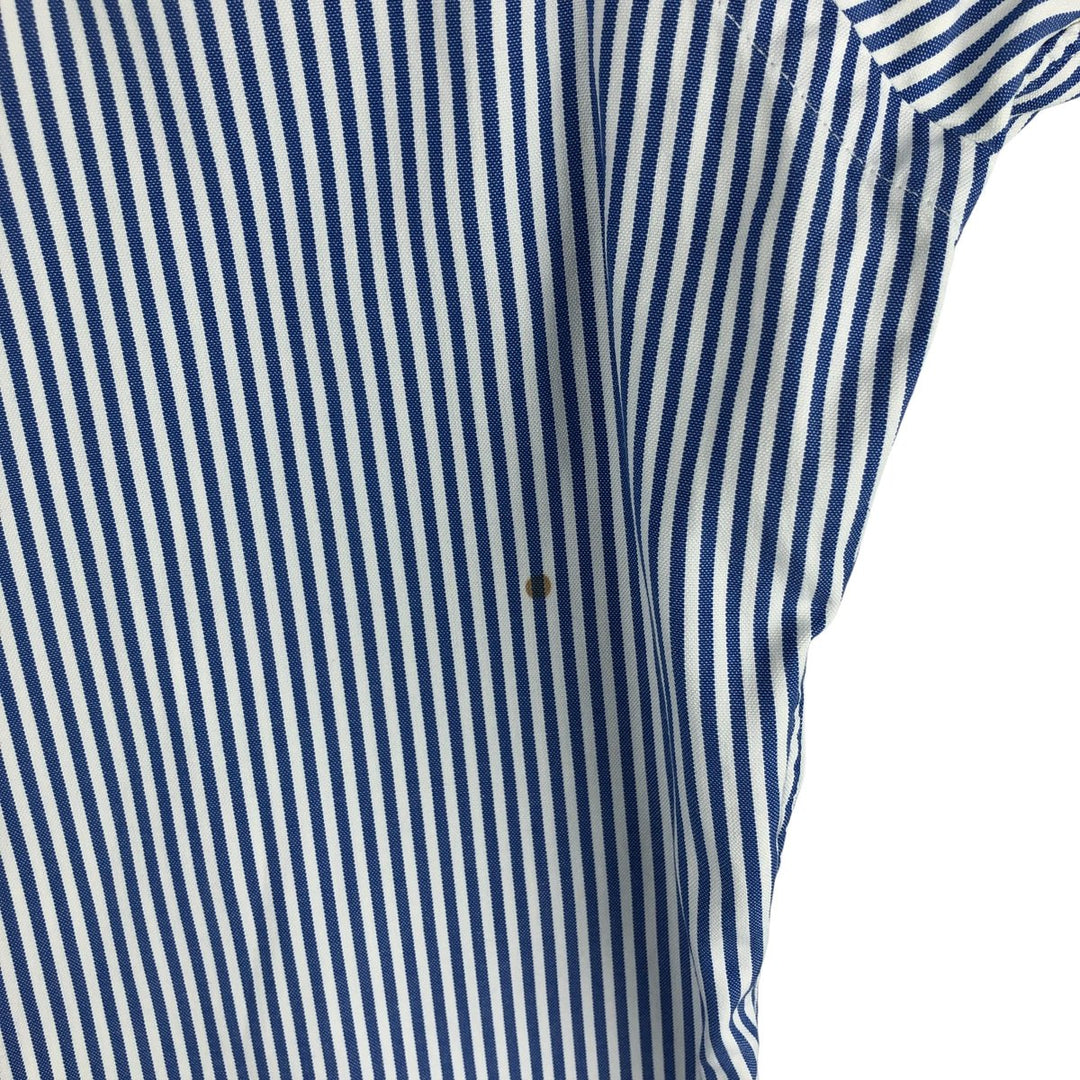 Ralph Lauren YARMOUTH Long Sleeve Button-Down Striped Shirt, Men's Size L cotton blue type Vintage Second Hand