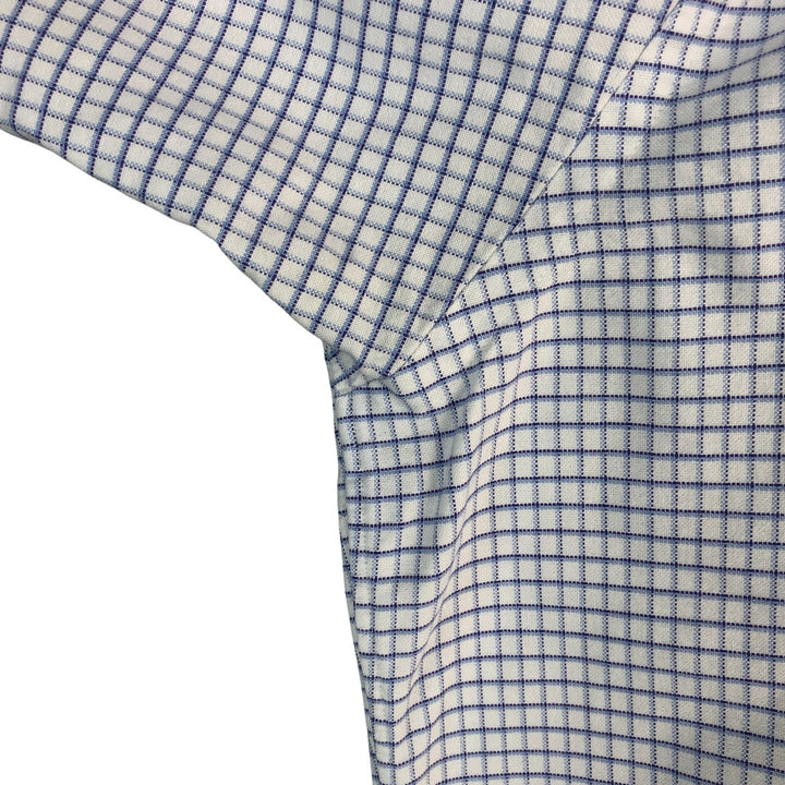 Ralph Lauren BLAKE long sleeve button down check shirt, men's size L cotton white type Vintage Second Hand