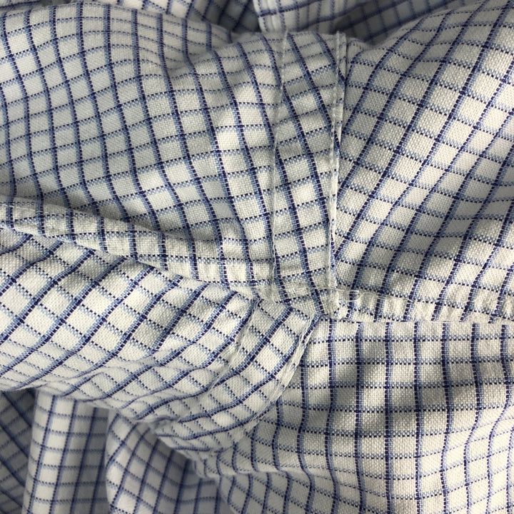 Ralph Lauren BLAKE long sleeve button down check shirt, men's size L cotton white type Vintage Second Hand