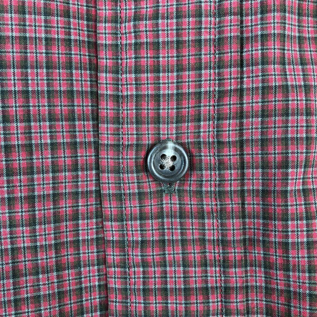 Ralph Lauren CUSTOM FIT long sleeve button down check shirt men's XL size cotton red type Vintage Second Hand