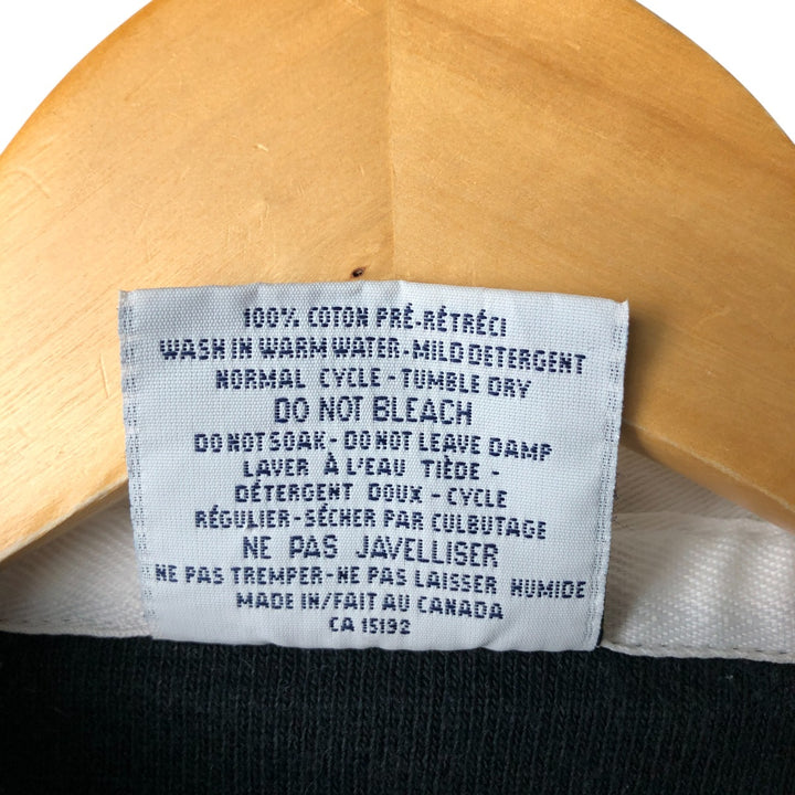 Vintage Barbarian Men's Long Sleeve Rugby Shirt, Size XXXL cotton black type Vintage Second Hand