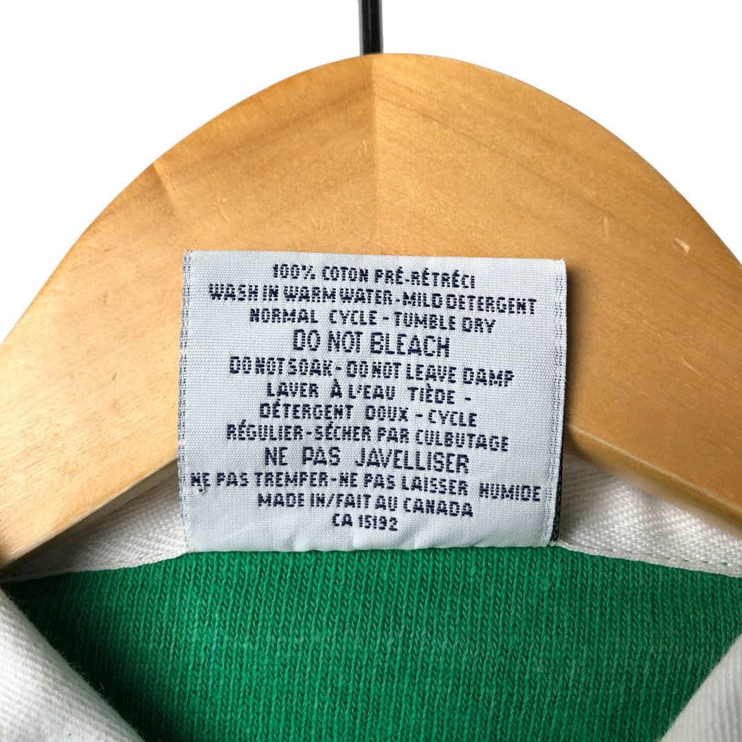 90'S Vintage Barbarian Long Sleeve Rugby Shirt, Men's XL cotton green type Vintage Second Hand