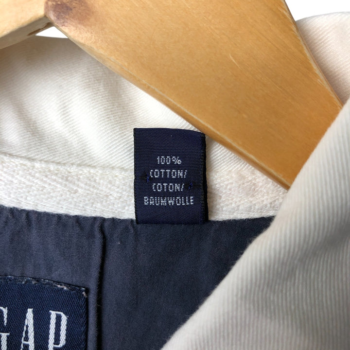 90'S GAP Vintage Long Sleeve Rugby Shirt, Men's Size L cotton navy blue type Vintage Second Hand