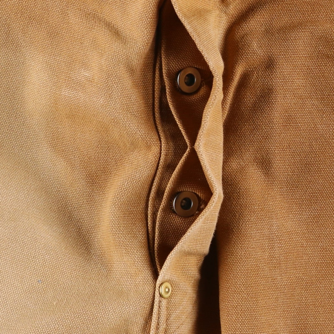90'S Carhartt Double Knee Duck Overalls Made in USA Men's W34 Vintage cotton brown type Vintage Second Hand