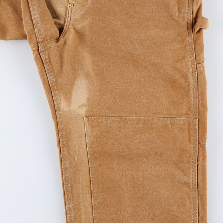 90'S Carhartt Double Knee Duck Overalls Made in USA Men's W34 Vintage cotton brown type Vintage Second Hand
