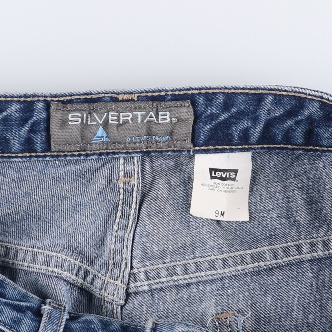 2000'S Levi's SILVER TAB Flare Cut Denim Pants, Women's XL (W32) cotton blue type Vintage Second Hand