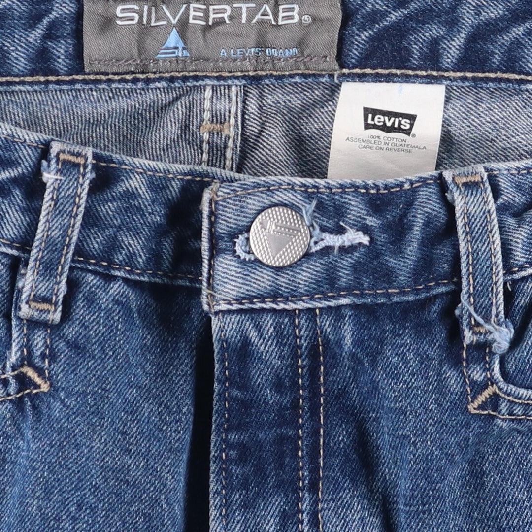 2000'S Levi's SILVER TAB Flare Cut Denim Pants, Women's XL (W32) cotton blue type Vintage Second Hand