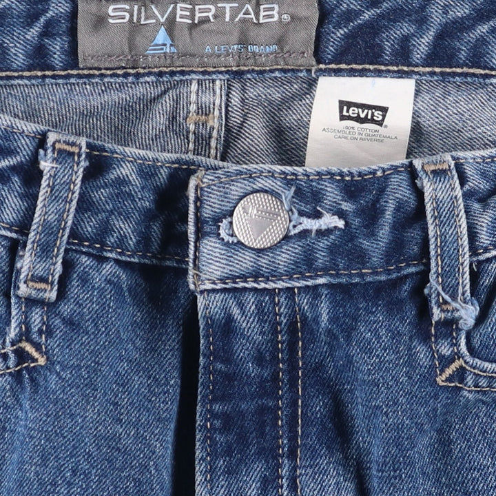 2000'S Levi's SILVER TAB Flare Cut Denim Pants, Women's XL (W32) cotton blue type Vintage Second Hand