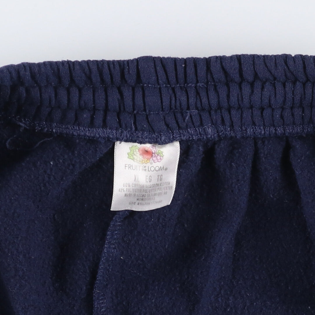 Fruit of the Loom Sweatpants, Men's XL cotton navy blue type Vintage Second Hand