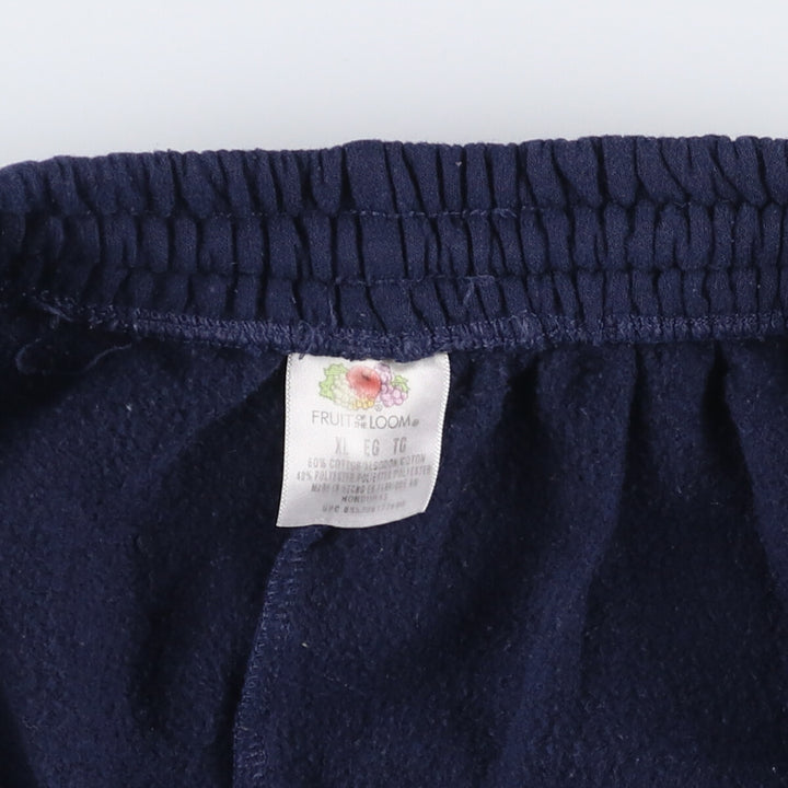 Fruit of the Loom Sweatpants, Men's XL cotton navy blue type Vintage Second Hand