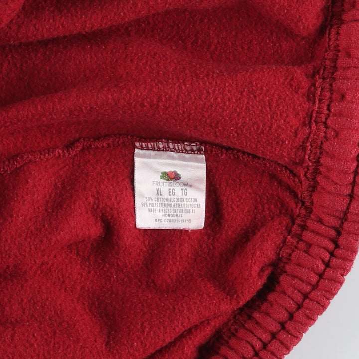 Fruit of the Loom Sweatpants, Men's XL cotton red type Vintage Second Hand