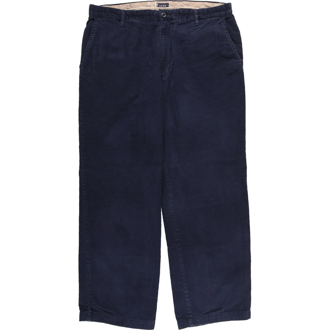 IZOD Men's Corduroy Pants, Size W35 cotton navy blue type Vintage Second Hand
