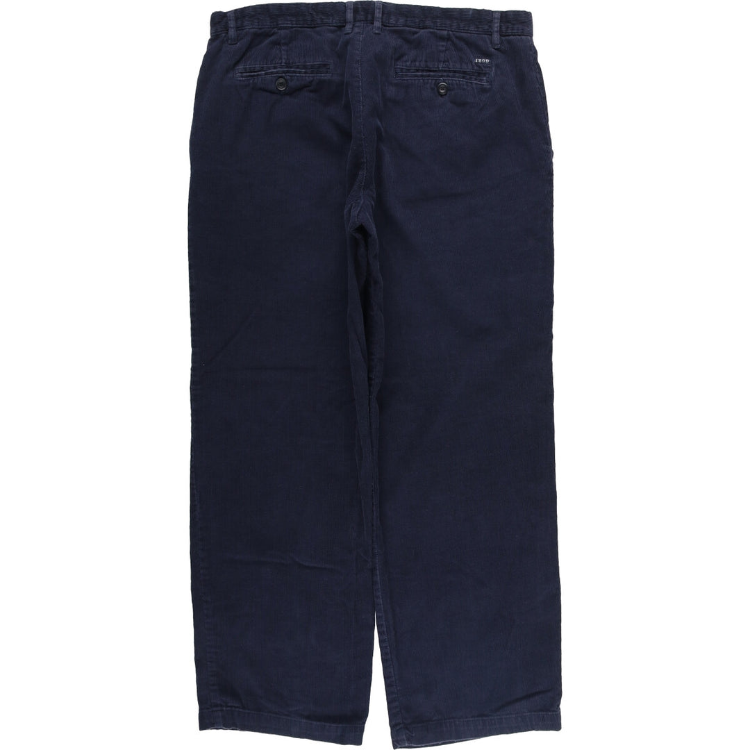 IZOD Men's Corduroy Pants, Size W35 cotton navy blue type Vintage Second Hand