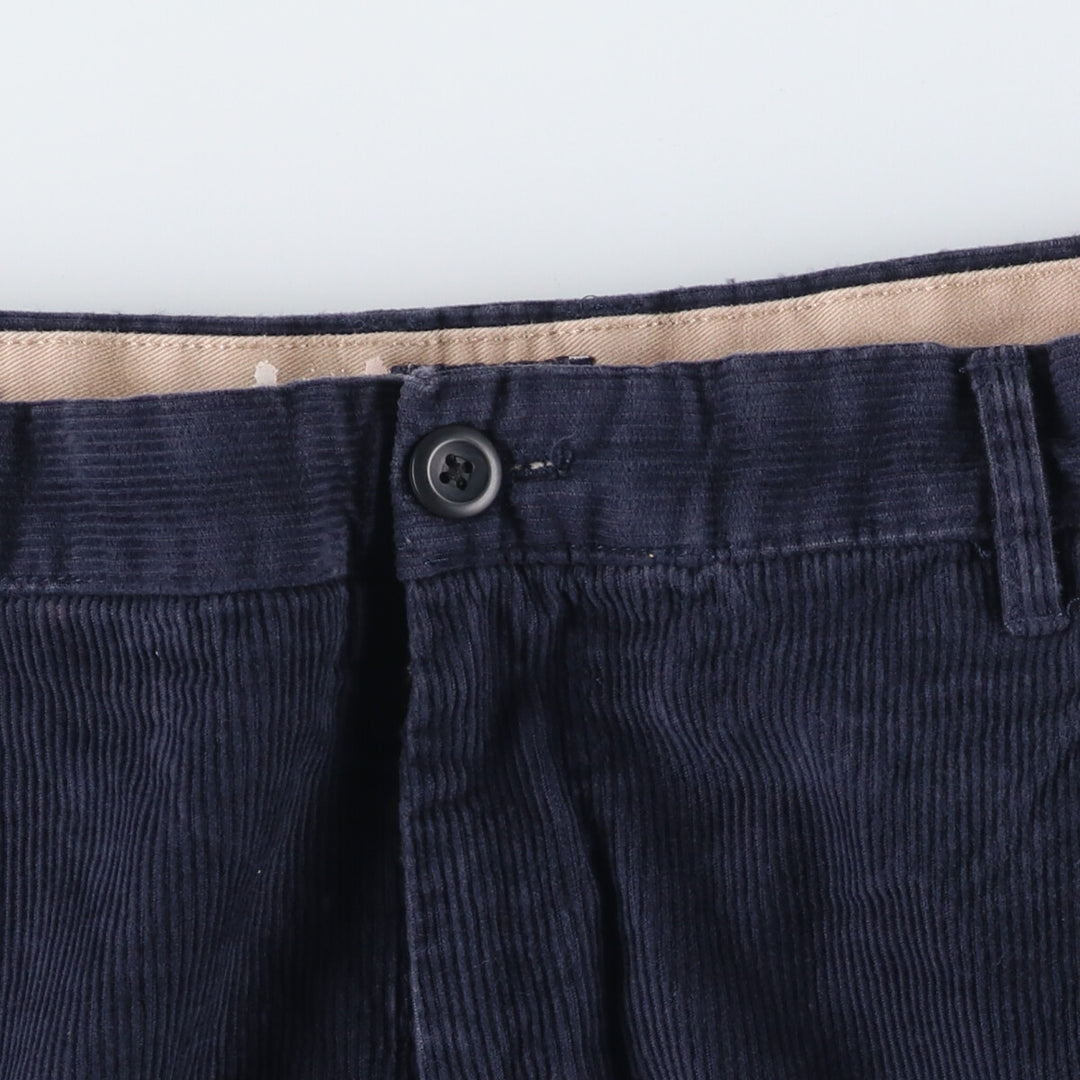 IZOD Men's Corduroy Pants, Size W35 cotton navy blue type Vintage Second Hand