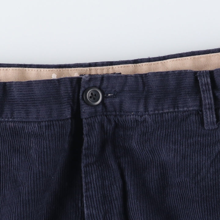 IZOD Men's Corduroy Pants, Size W35 cotton navy blue type Vintage Second Hand