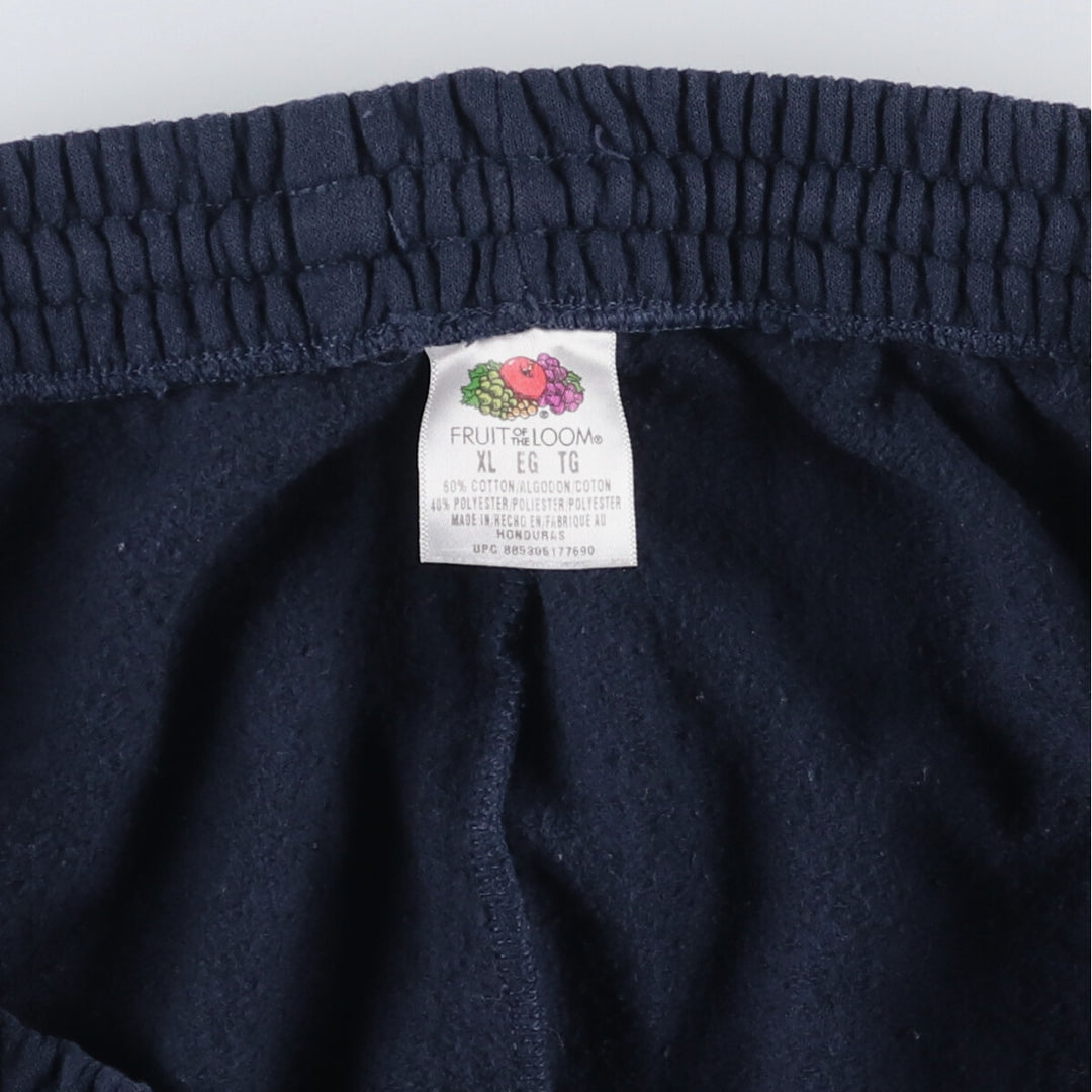 Fruit of the Loom Sweatpants, Men's XL cotton navy blue type Vintage Second Hand