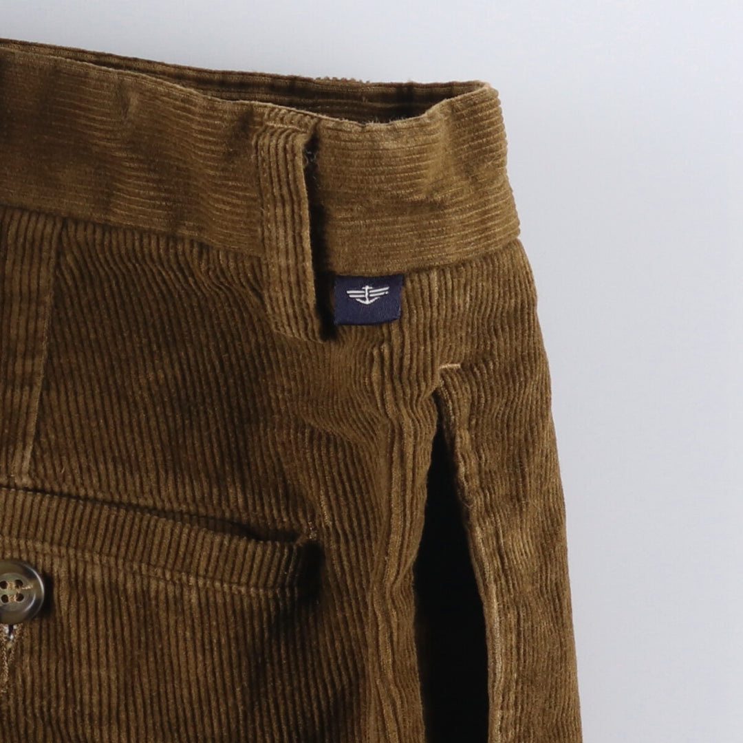 Dockers Pleated Relaxed Fit Two-Pleated Corduroy Pants, Men's, Size 35 cotton brown type Vintage Second Hand