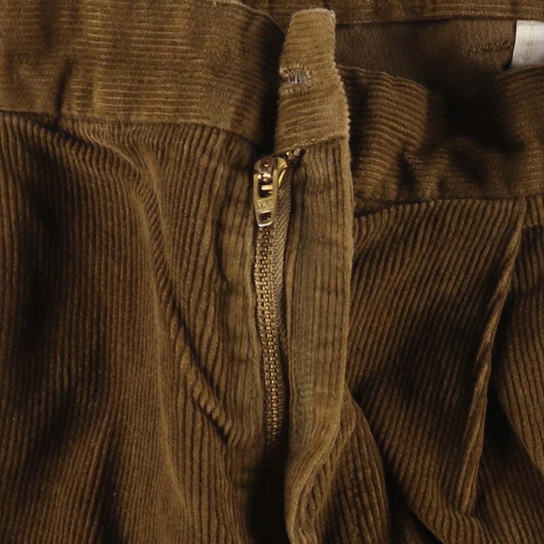 Dockers Pleated Relaxed Fit Two-Pleated Corduroy Pants, Men's, Size 35 cotton brown type Vintage Second Hand