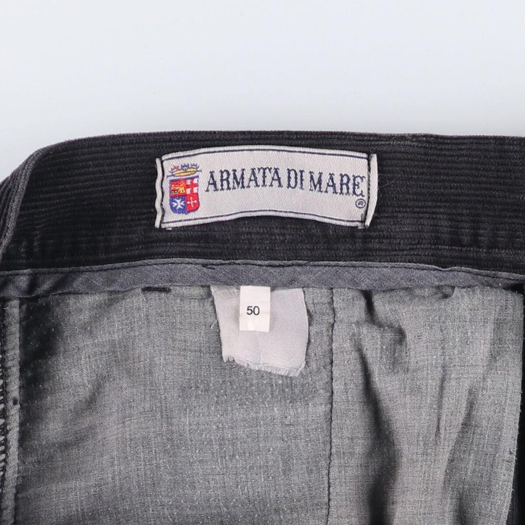 ARMATA DI MARE Corduroy Pants Men's Size 34 unclear black type Vintage Second Hand