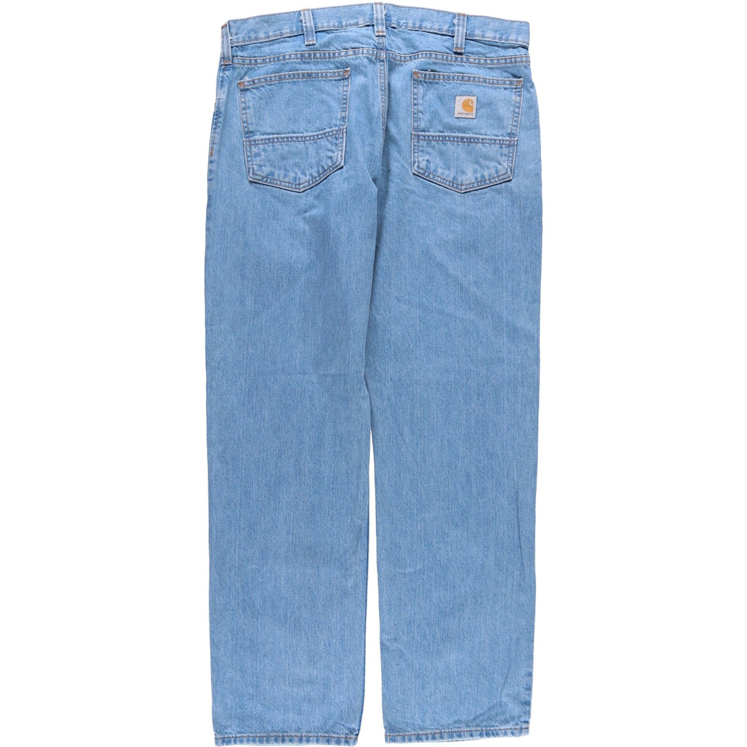 Carhartt Relaxed Fit Straight Denim Pants for Men, W37 cotton blue type Vintage Second Hand