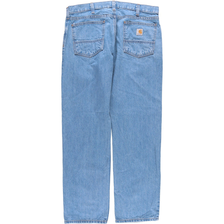 Carhartt Relaxed Fit Straight Denim Pants for Men, W37 cotton blue type Vintage Second Hand