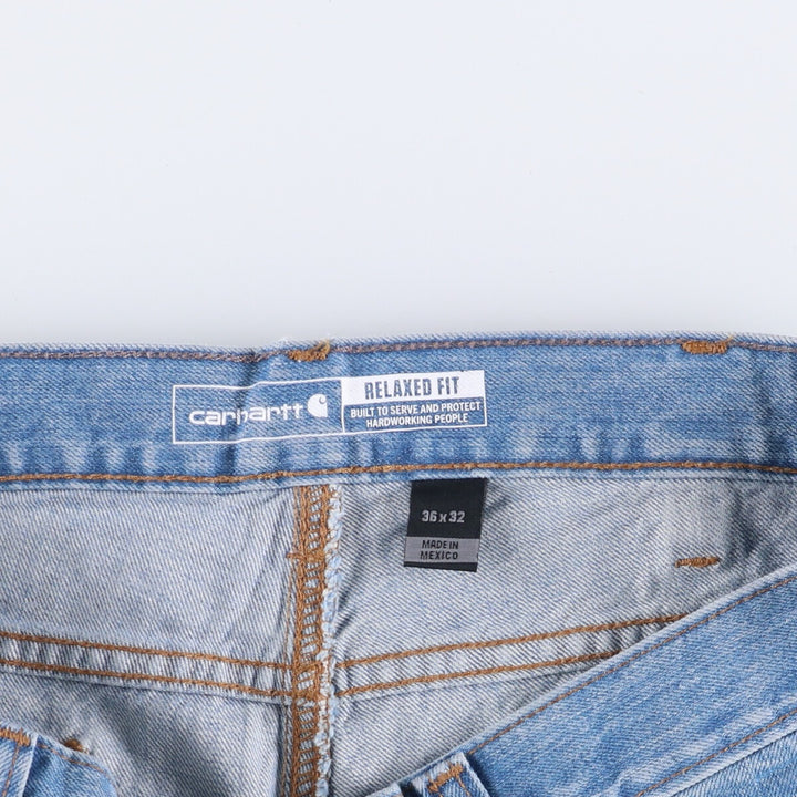 Carhartt Relaxed Fit Straight Denim Pants for Men, W37 cotton blue type Vintage Second Hand