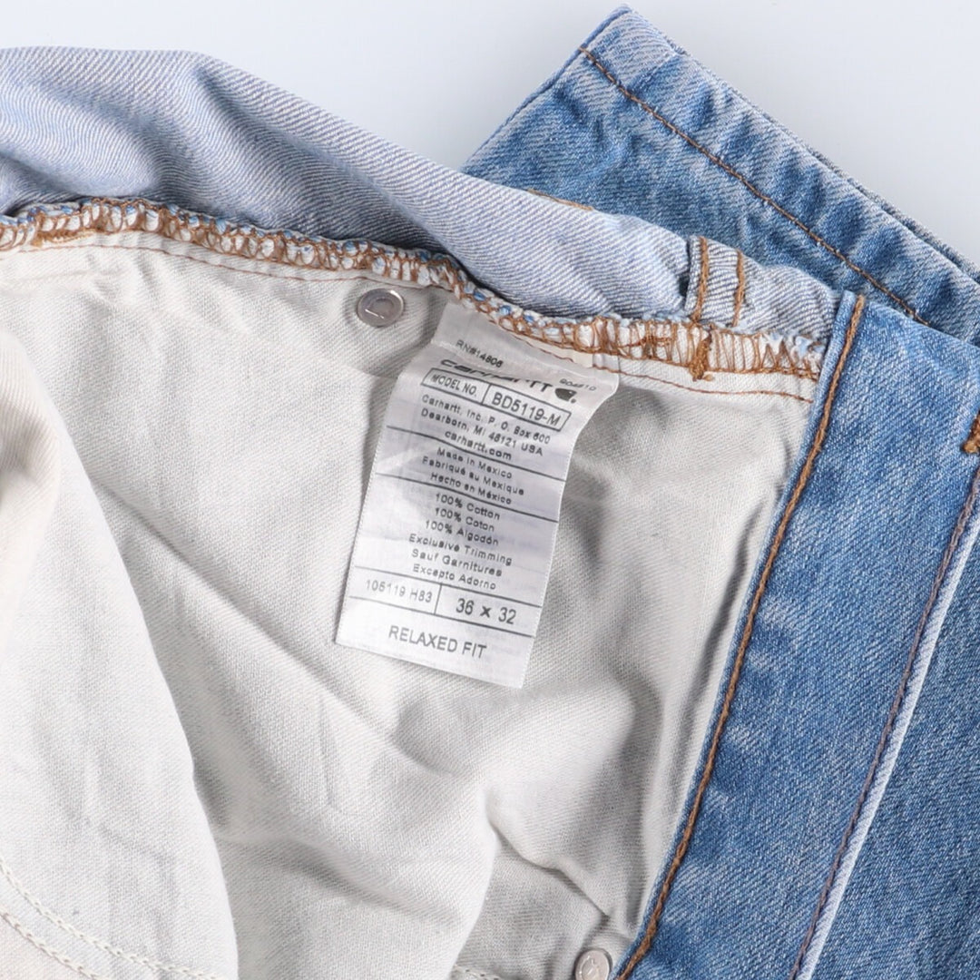 Carhartt Relaxed Fit Straight Denim Pants for Men, W37 cotton blue type Vintage Second Hand
