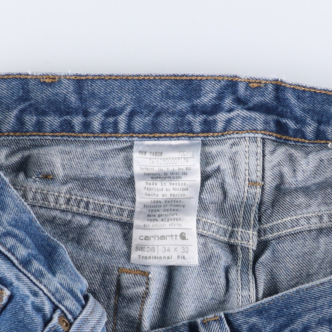 Carhartt Traditional FIT Tapered Denim Pants Men's W36 cotton blue type Vintage Second Hand