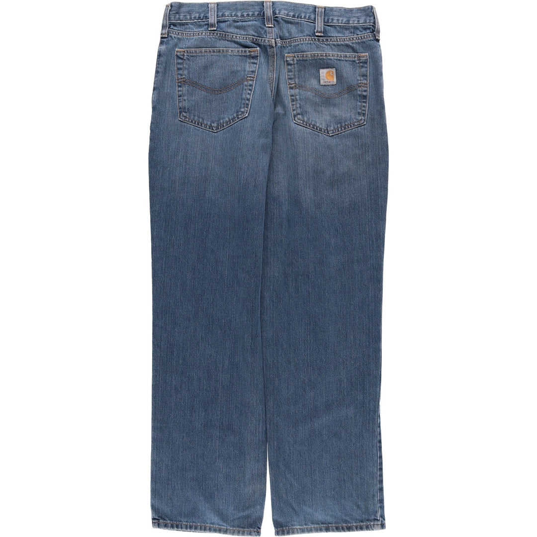 Carhartt Relaxed Fit Straight Denim Pants for Men, W34 equivalent cotton blue type Vintage Second Hand