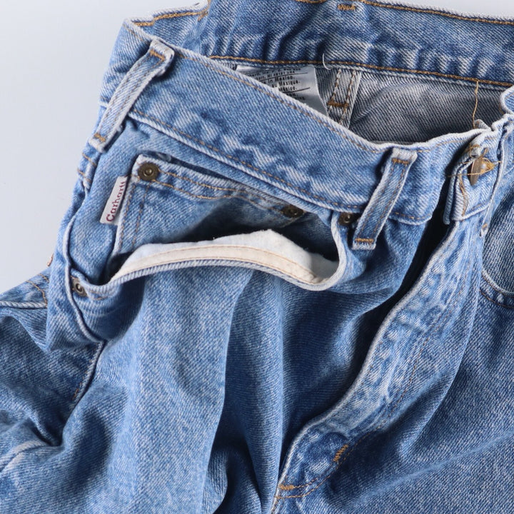 2000'S Carhartt Traditional Fit Tapered Denim Pants, Men's Size W31 cotton blue type Vintage Second Hand