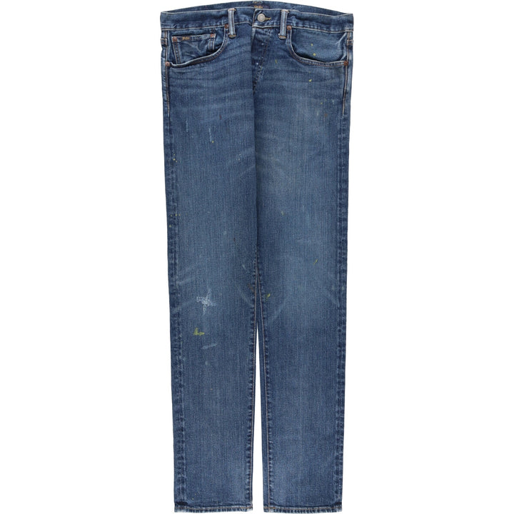 Ralph Lauren POLO RALPH LAUREN straight denim pants for men, W34 equivalent cotton blue type Vintage Second Hand