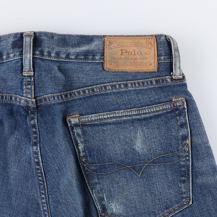 Ralph Lauren POLO RALPH LAUREN straight denim pants for men, W34 equivalent cotton blue type Vintage Second Hand