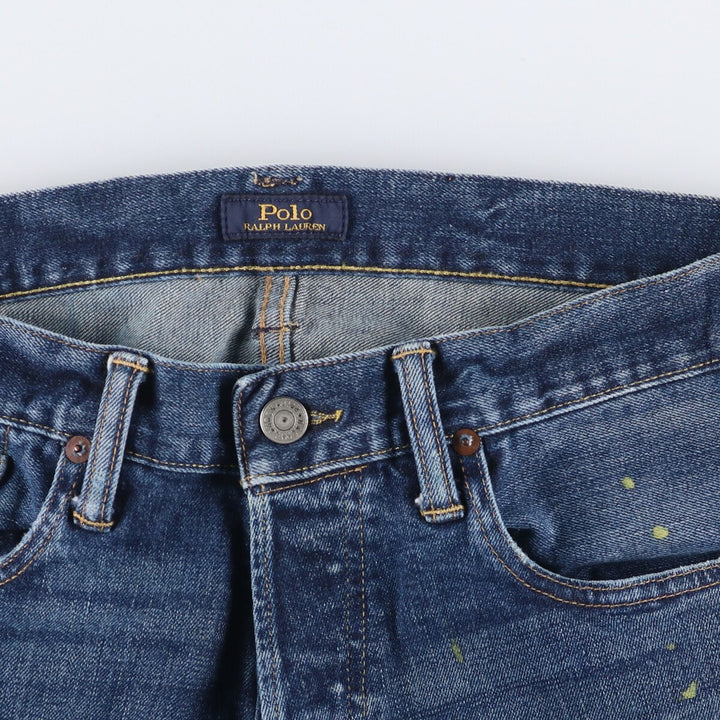 Ralph Lauren POLO RALPH LAUREN straight denim pants for men, W34 equivalent cotton blue type Vintage Second Hand