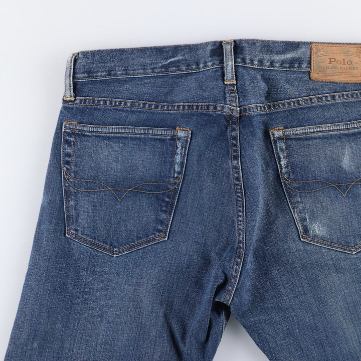 Ralph Lauren POLO RALPH LAUREN straight denim pants for men, W34 equivalent cotton blue type Vintage Second Hand