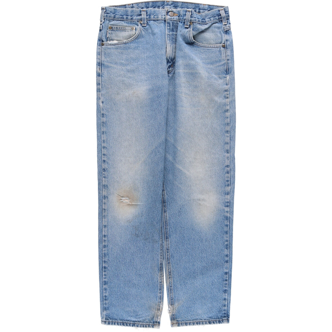 Carhartt Relaxed Fit Tapered Denim Pants for Men, W35 cotton blue type Vintage Second Hand