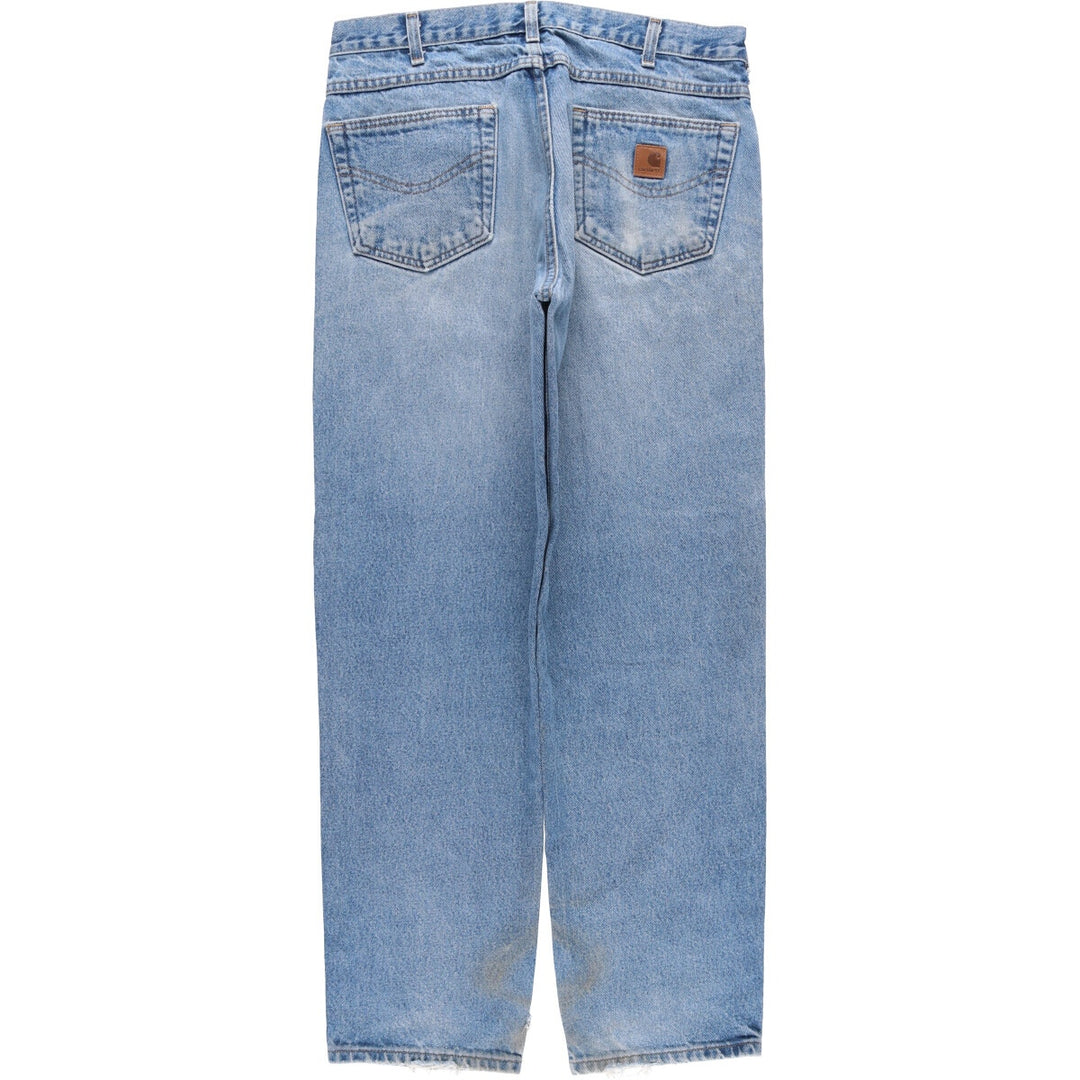 Carhartt Relaxed Fit Tapered Denim Pants for Men, W35 cotton blue type Vintage Second Hand