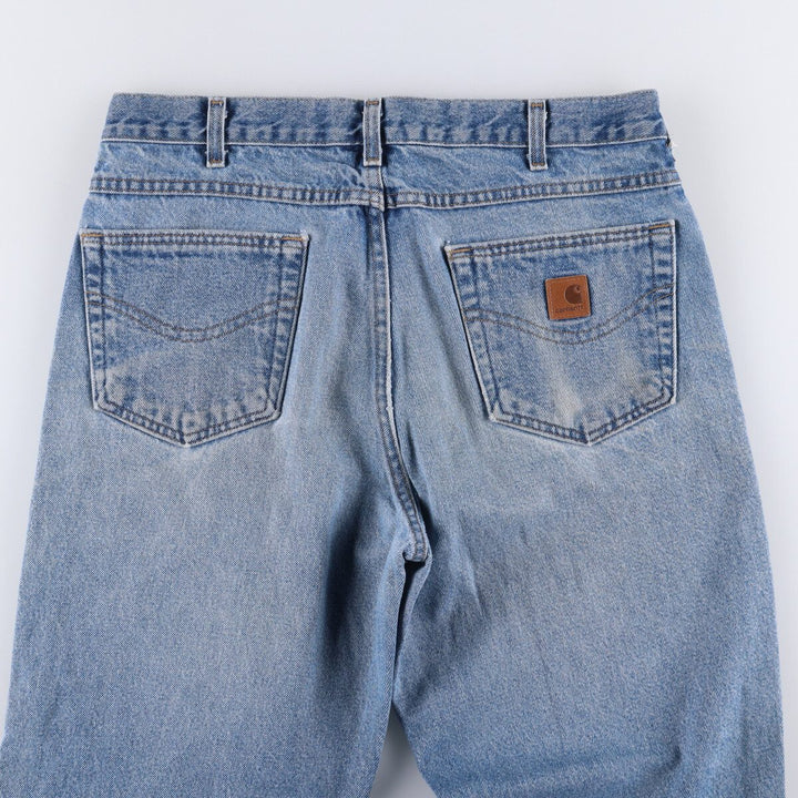 Carhartt Relaxed Fit Tapered Denim Pants for Men, W35 cotton blue type Vintage Second Hand