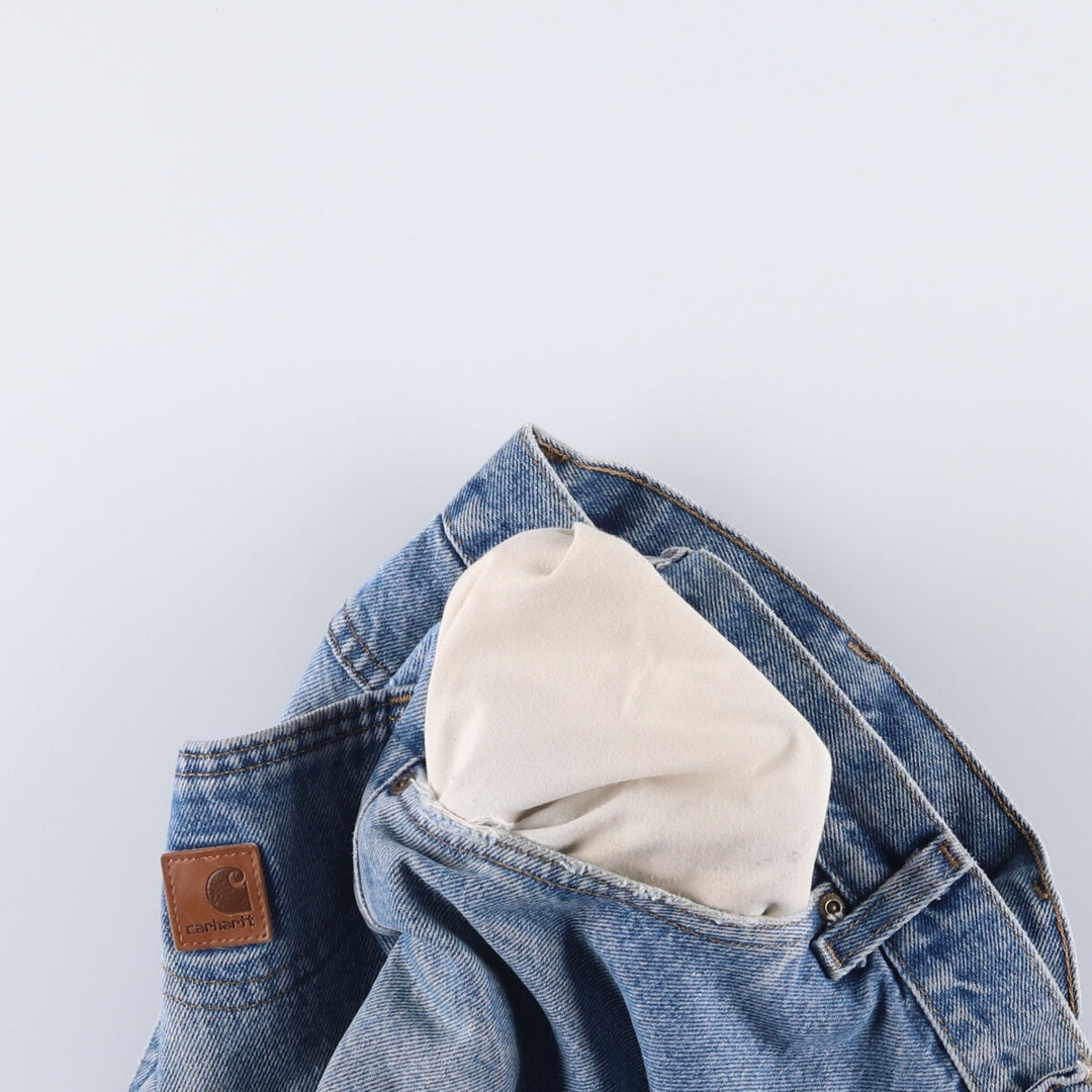 Carhartt Relaxed Fit Tapered Denim Pants for Men, W35 cotton blue type Vintage Second Hand