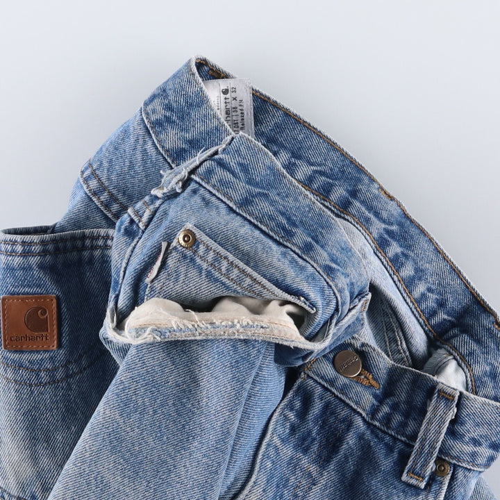 Carhartt Relaxed Fit Tapered Denim Pants for Men, W35 cotton blue type Vintage Second Hand