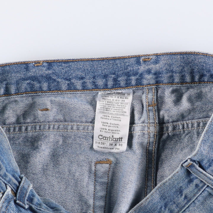 00'S Carhartt Traditional FIT Tapered Denim Pants Men's W36 cotton blue type Vintage Second Hand