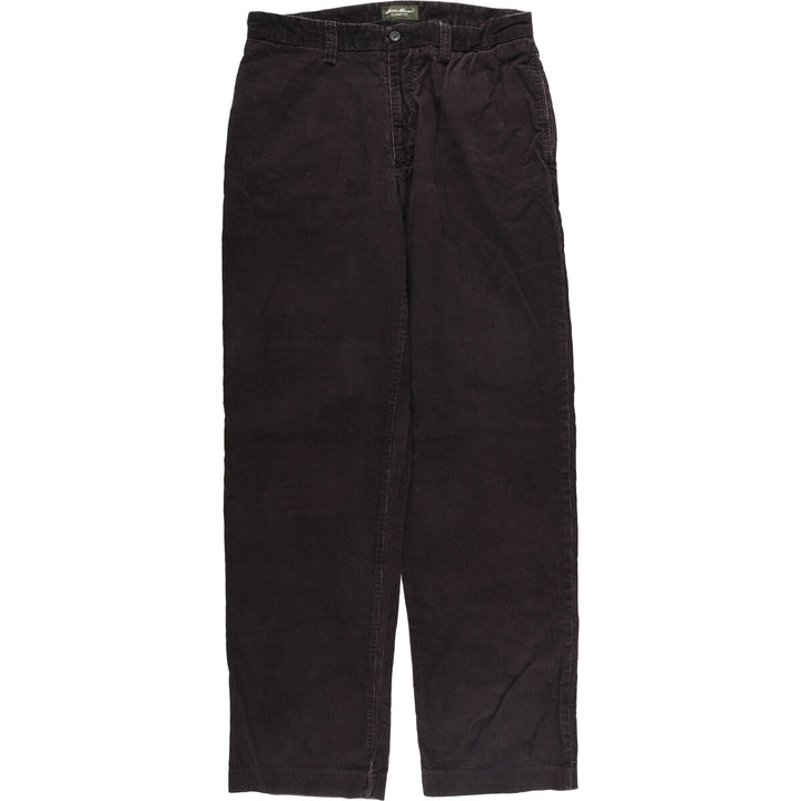 Eddie Bauer Classic Fit Corduroy Pants, Men's, Size 34 cotton black type Vintage Second Hand