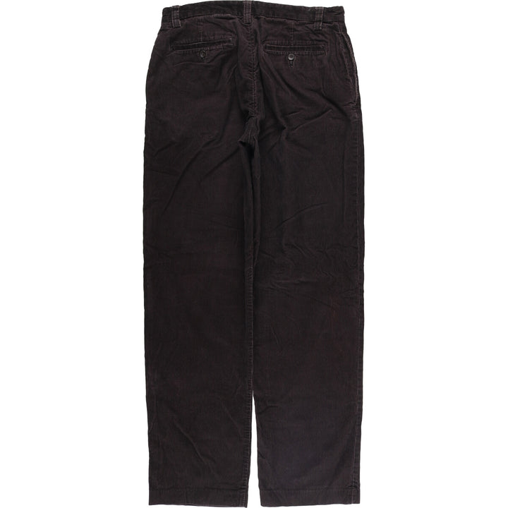 Eddie Bauer Classic Fit Corduroy Pants, Men's, Size 34 cotton black type Vintage Second Hand