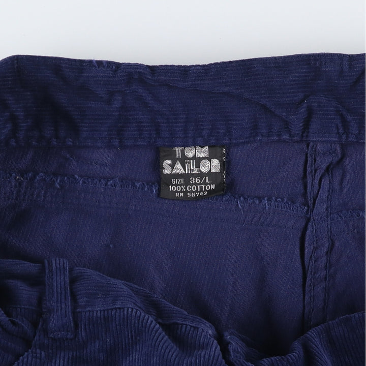 TOM SAILOR Corduroy Pants Men's Size 35 cotton Navy blue Vintage Second Hand