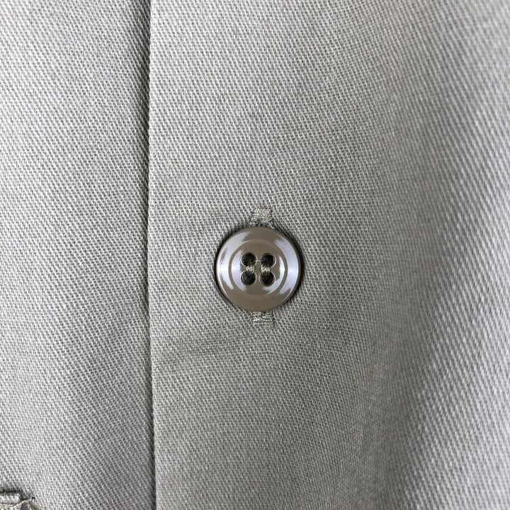 Vintage 90'S Dickies long-sleeved work shirt, made in the USA, size M, men's polyester Beige type Vintage Second Hand