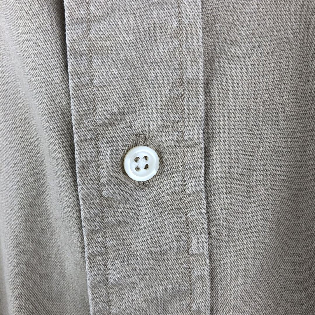 Ralph Lauren BLAIRE long sleeve button down shirt, men's XL size cotton Beige type Vintage Second Hand