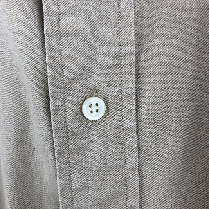 Ralph Lauren BLAIRE long sleeve button down shirt, men's XL size cotton Beige type Vintage Second Hand