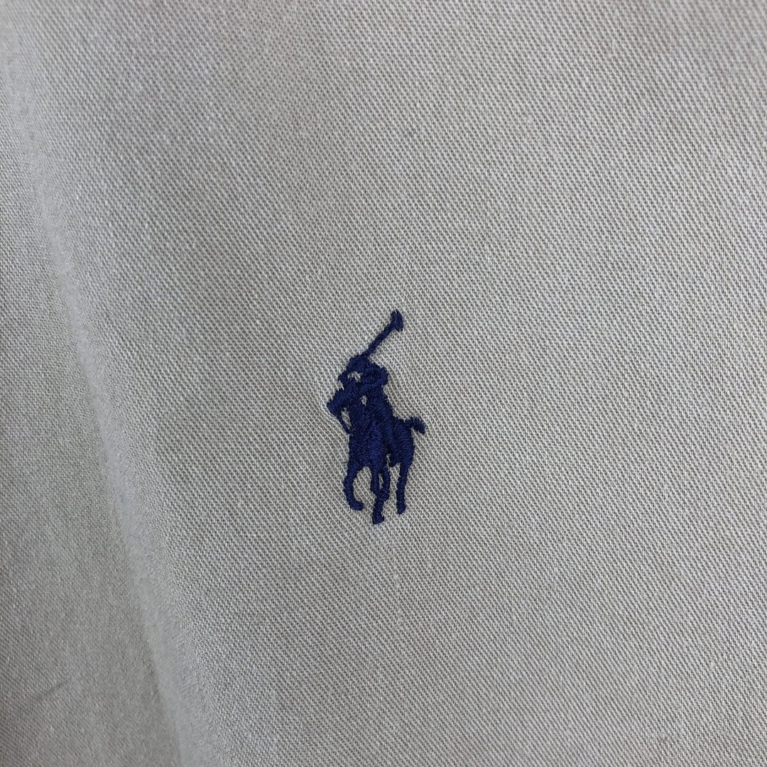 Ralph Lauren BLAIRE long sleeve button down shirt, men's XL size cotton Beige type Vintage Second Hand