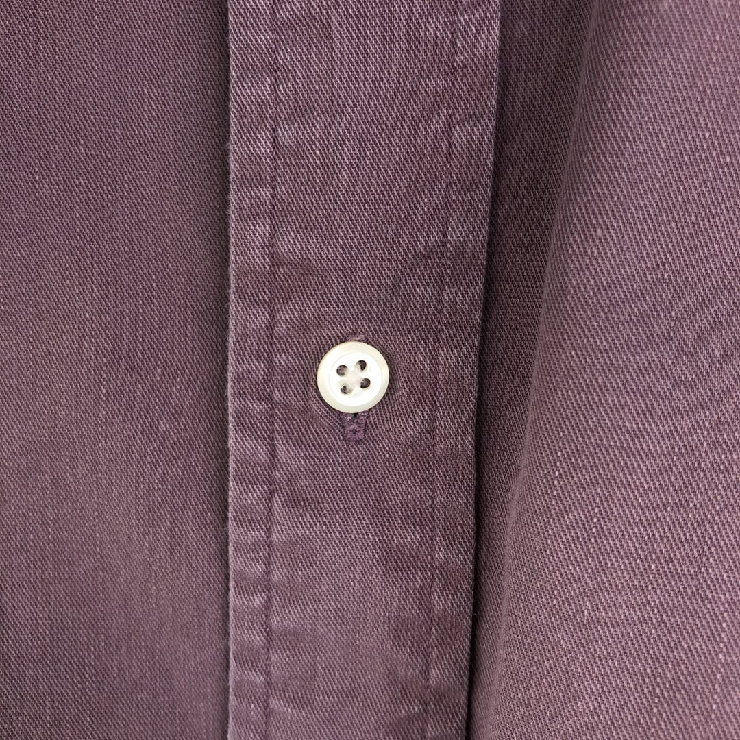 Ralph Lauren long sleeve button down shirt, men's XL size cotton Purple type blue-purple Vintage Second Hand