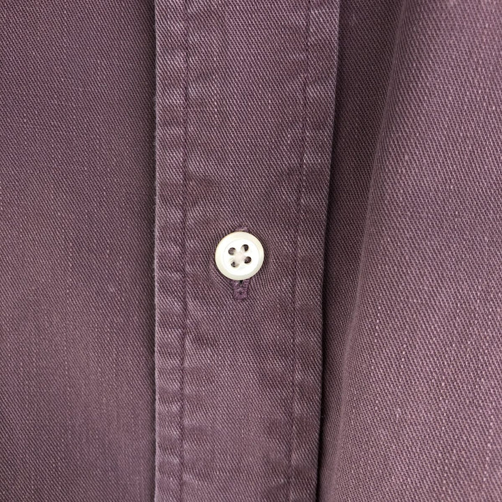 Ralph Lauren long sleeve button down shirt, men's XL size cotton Purple type blue-purple Vintage Second Hand