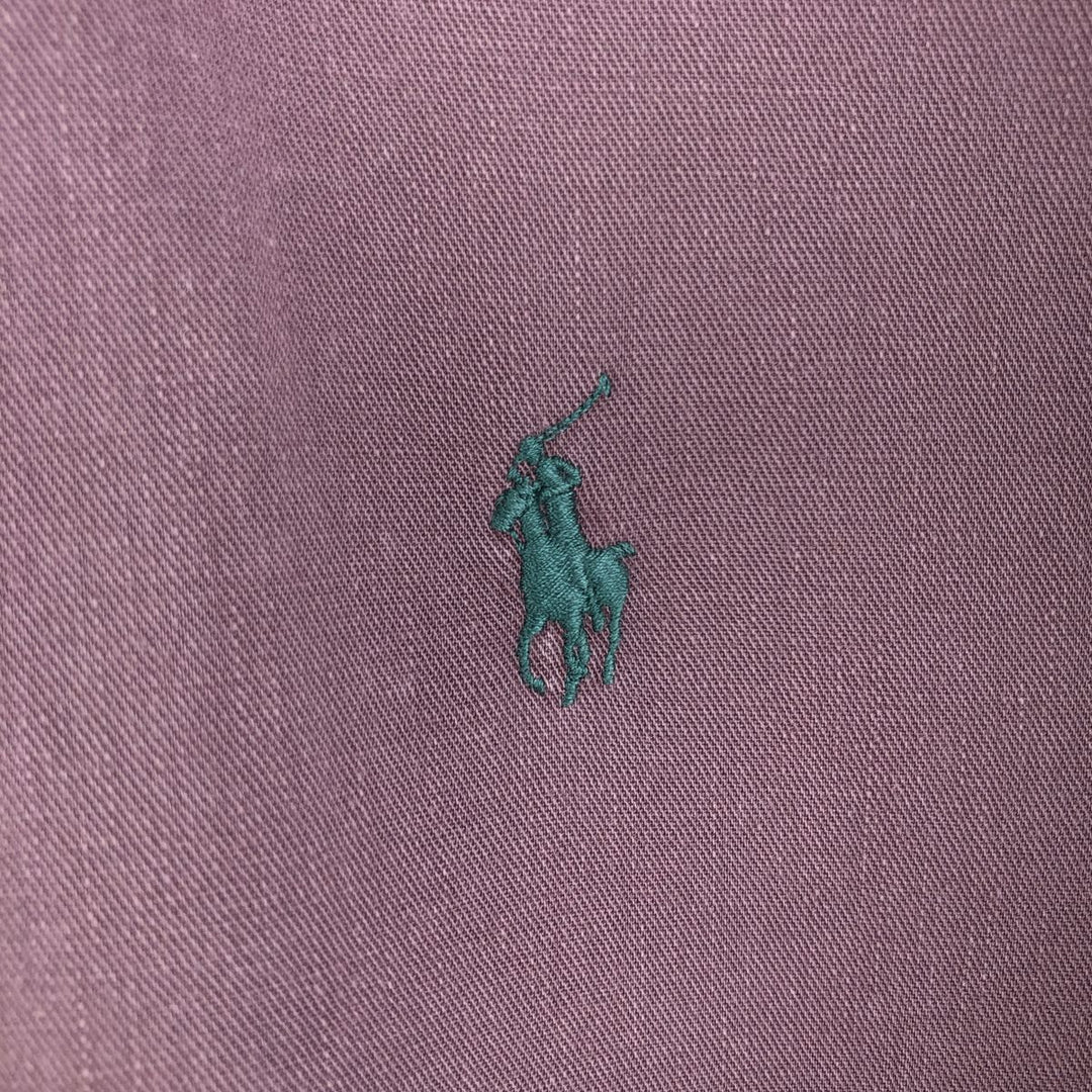 Ralph Lauren long sleeve button down shirt, men's XL size cotton Purple type blue-purple Vintage Second Hand